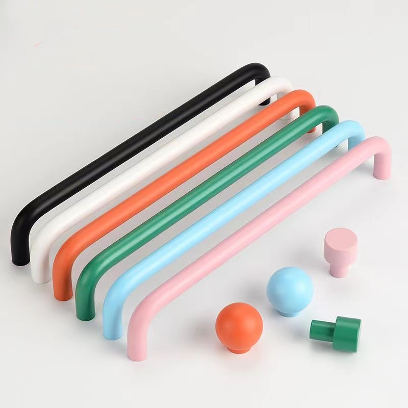 Furniture Hardware Drawer Pulls - U Type Colorful Kitchen Cabinet Handles