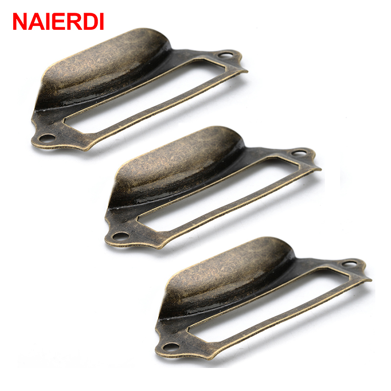 Furniture Hardware Names - 10pcs NAIERDI Antique Handles Box Label