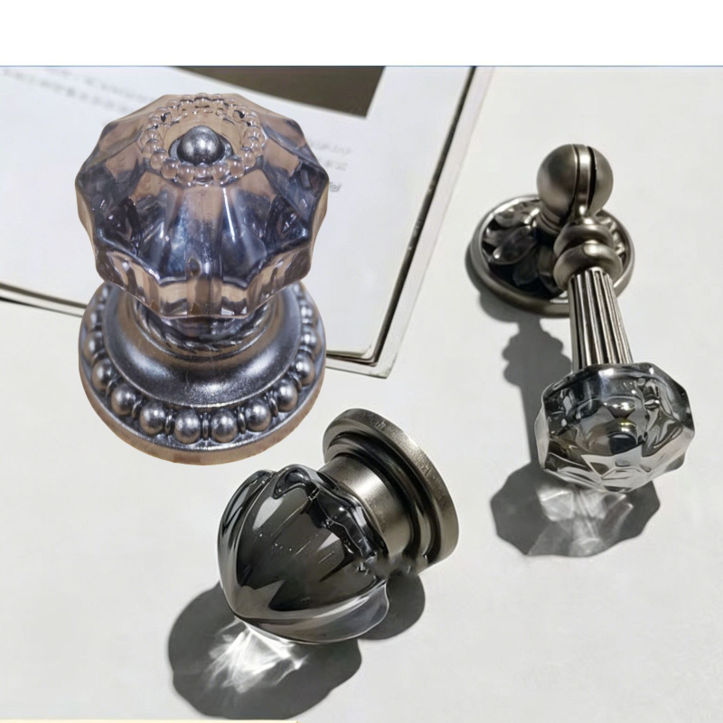 Furniture Grade Hardware - High-grade Crystal Handle Combination, Furniture Hardware