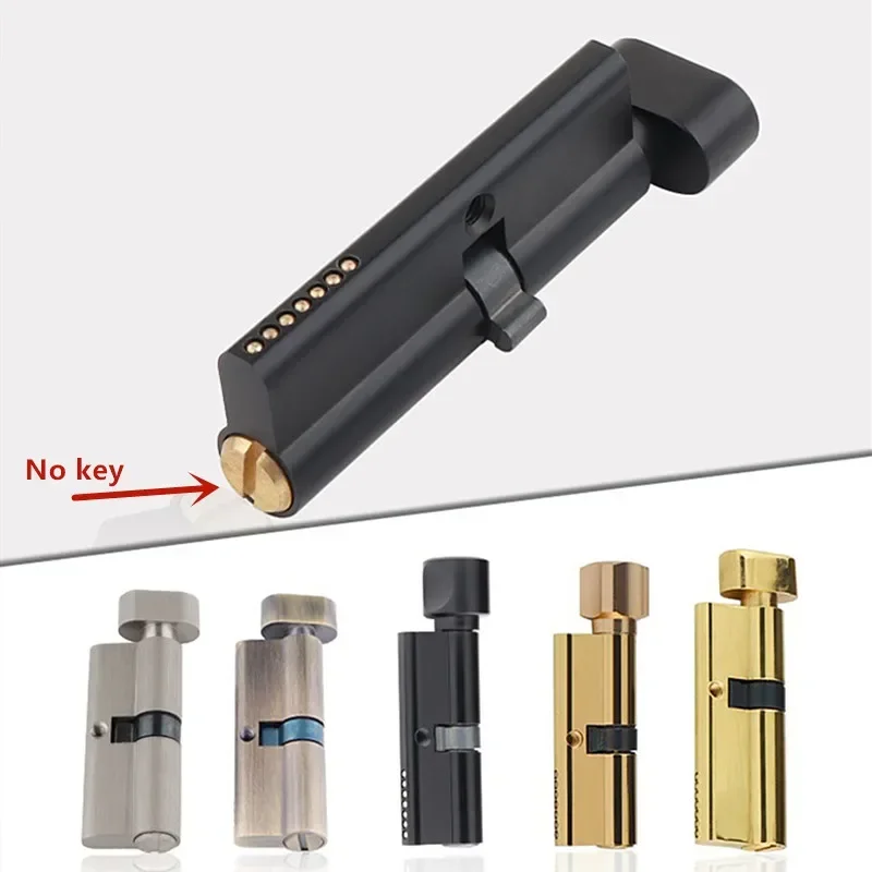 Furniture Hardware Locks - Indoor Solid Wood Door Brass Keyless