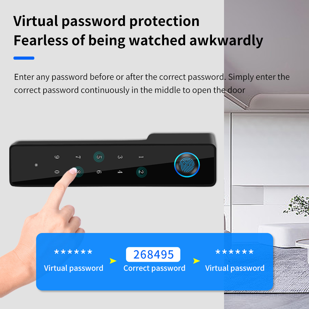 Minimalist Electronic Fingerpr - Furniture Hardware Locks 评论和价格