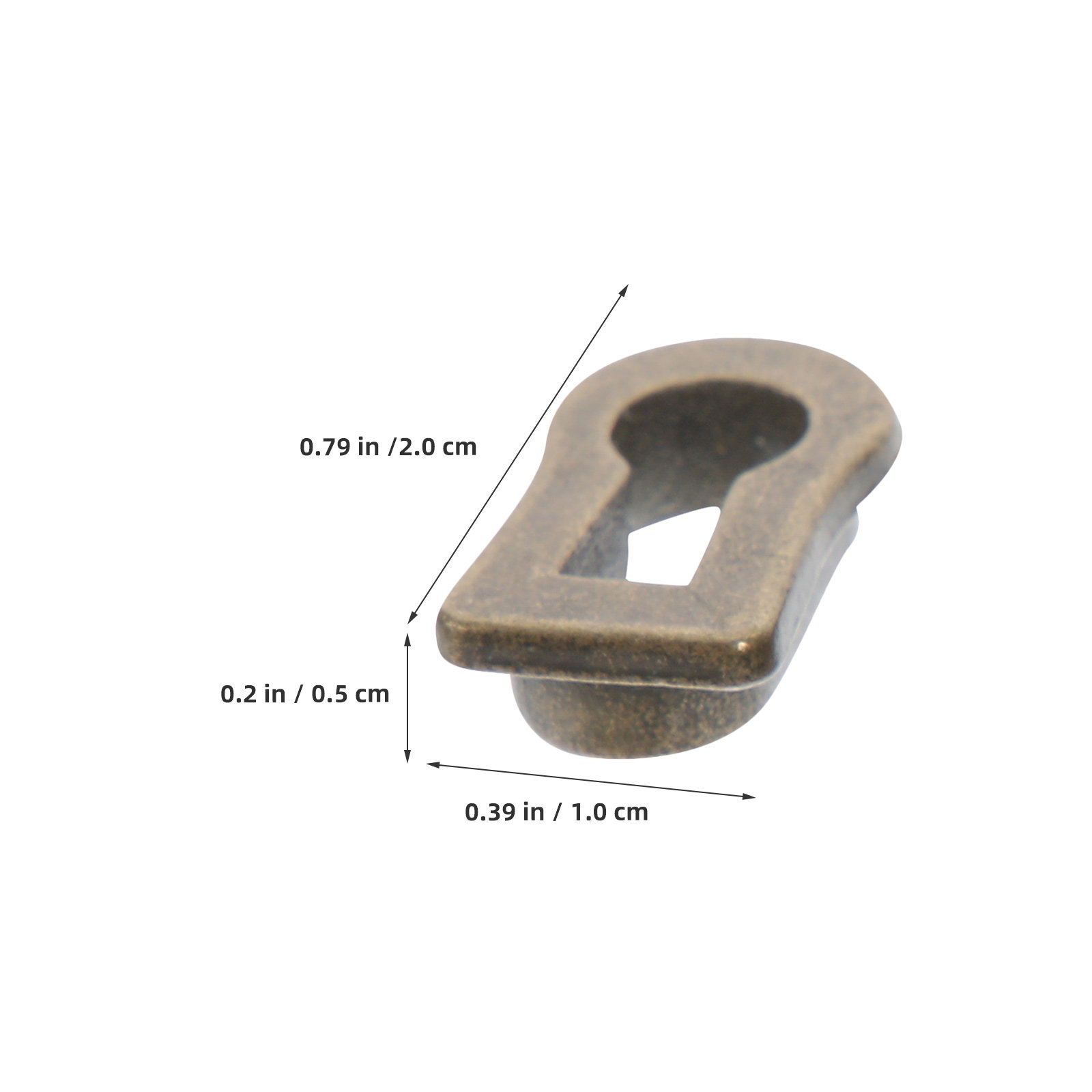12Pcs Oval Zinc Alloy Keyhole  - Furniture Hardware Locks 评论和价格