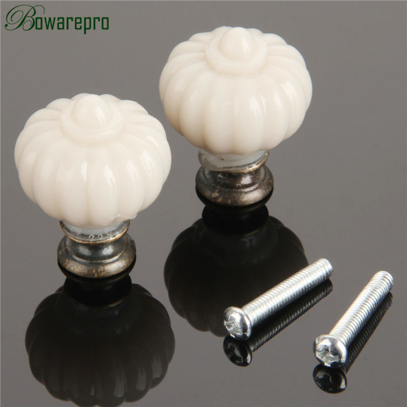 1Pc Acrylic Ivory White Pumpki - Furniture Hardware Drawer Pulls 评论和价格