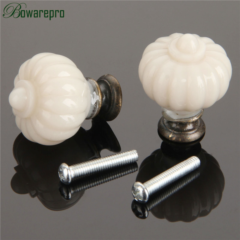 1Pc Acrylic Ivory White Pumpki - Furniture Hardware Drawer Pulls 评论和价格