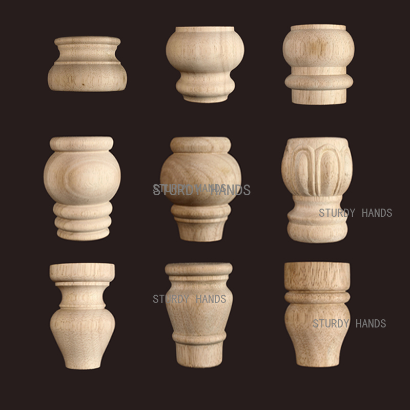 1pc Furniture Round Solid Wood - Furniture Hardware Replacement 评论和价格