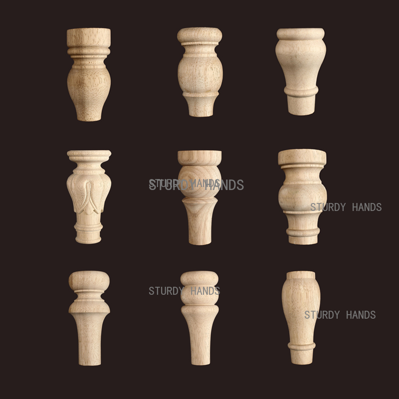 1pc Furniture Round Solid Wood - Furniture Hardware Replacement 评论和价格