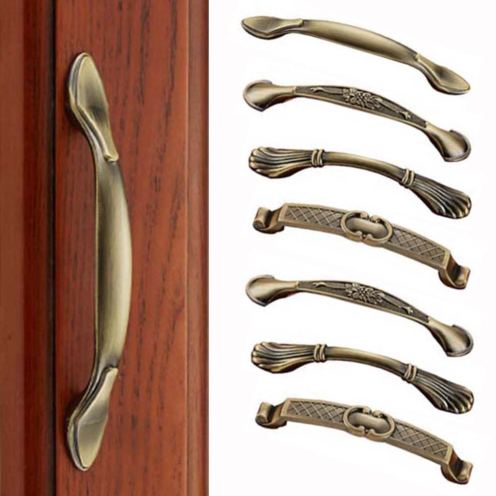 Vintage Bronze Wardrobe Dresse - Furniture Hardware Drawer Pulls 评论和价格