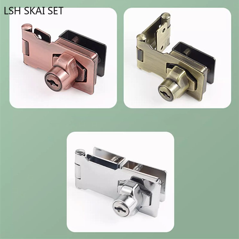No-punch Glass Door Lock Store - Furniture Hardware Store 评论和价格