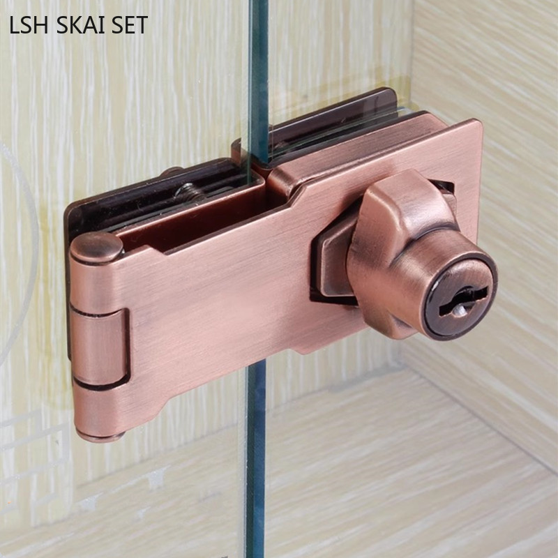 No-punch Glass Door Lock Store - Furniture Hardware Store 评论和价格