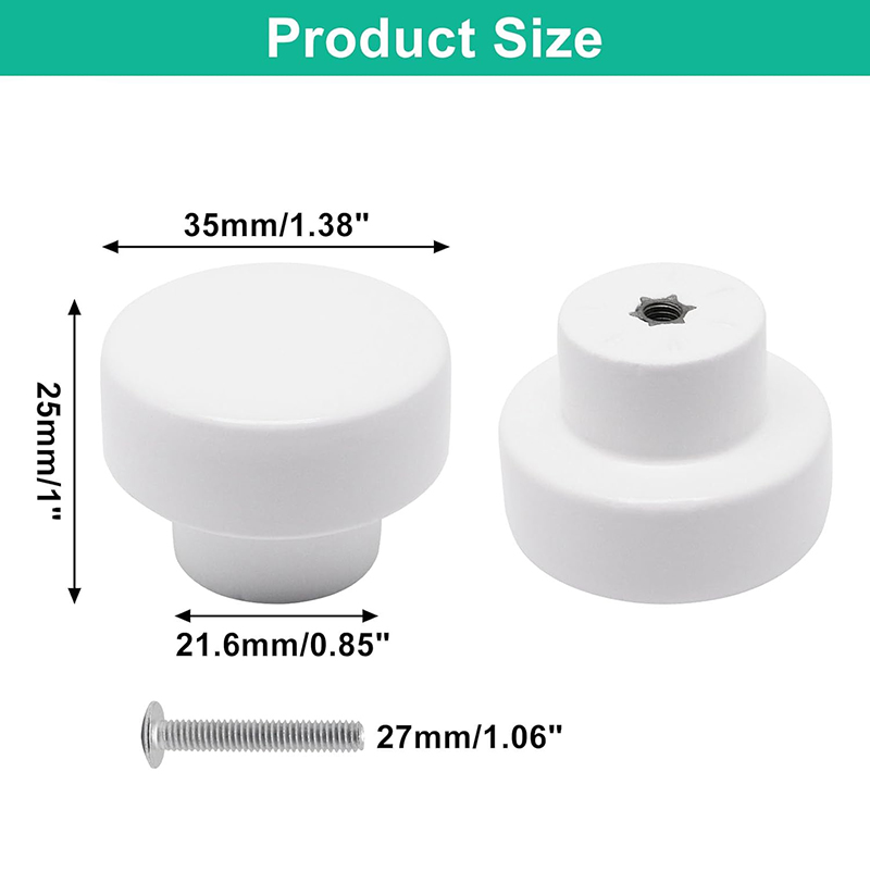 White Round Wood Drawer Knobs  - Furniture Hardware China 评论和价格