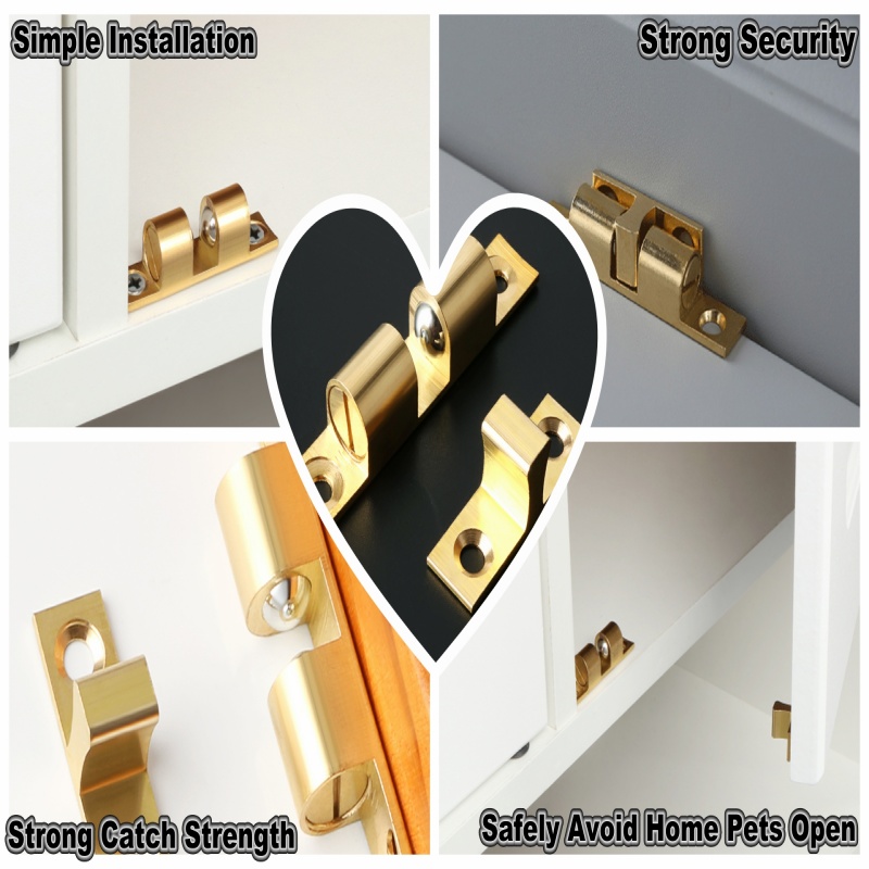 3/6pcs Cabinet Closet Door Bal - Furniture Hardware Locks 评论和价格