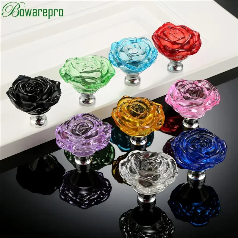 bowarepro 50MM Crystal Rose Gl - Furniture Hardware Drawer Pulls 评论和价格