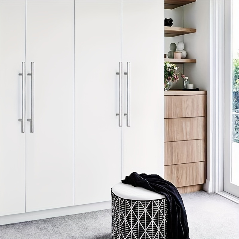 12 Pcs Modern Stainless Steel  - Furniture Hardware Drawer Pulls 评论和价格