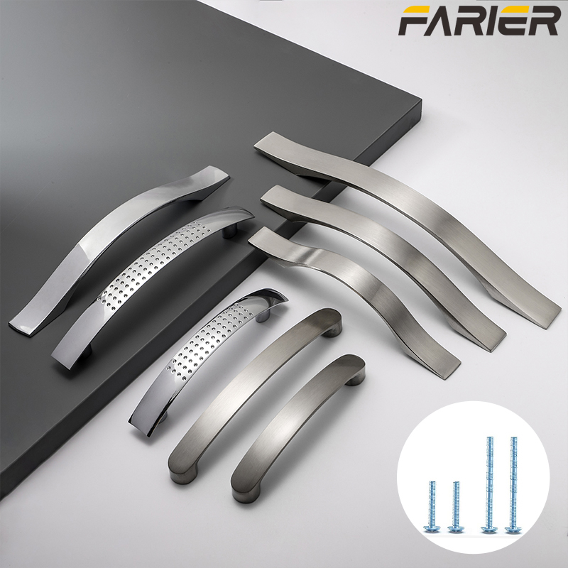 Cabinet Handles Knobs Aluminum - Furniture Hardware Drawer Pulls 评论和价格