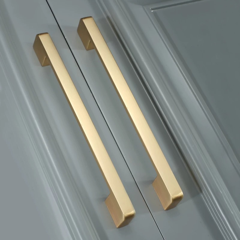 Gold Brushed Cupboard Cabinet  - Furniture Hardware Drawer Pulls 评论和价格