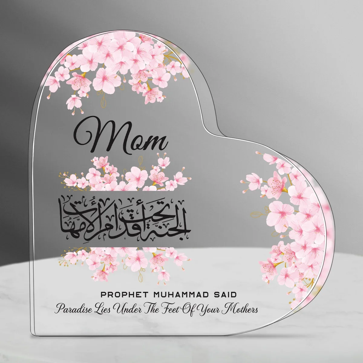 Heart Acrylic Desk Plaque Mom  - Furniture Paradise & Hardware Ghaziabad Reviews 评论和价格