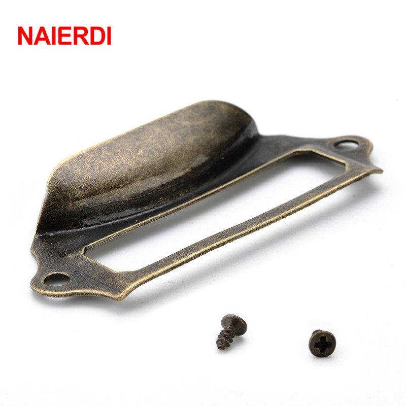 NAIERDI 5pcs Antique Brass Met - Furniture Hardware Names 评论和价格