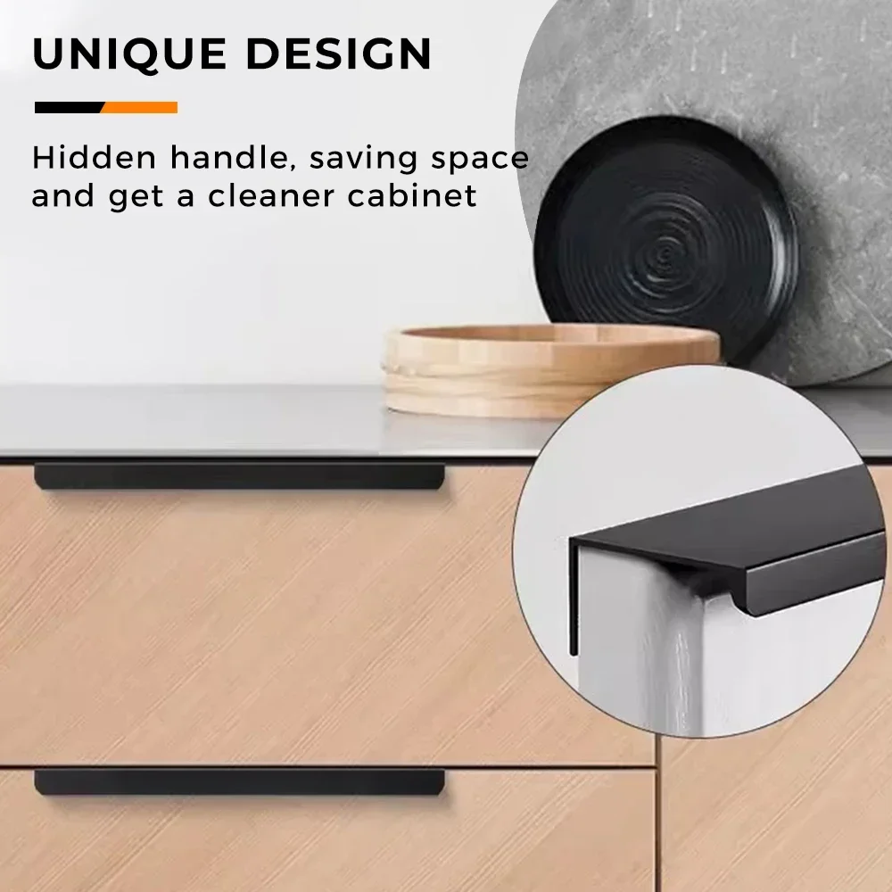 Hidden Furniture Handles Matte - Furniture Hardware Drawer Pulls 评论和价格