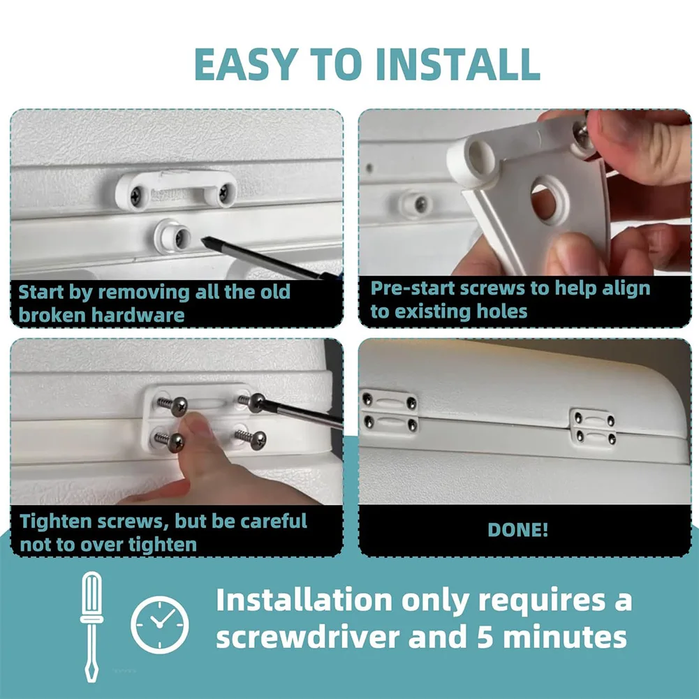 4Pack Hinges And 2 Latches Rep - Furniture Hardware Replacement 评论和价格