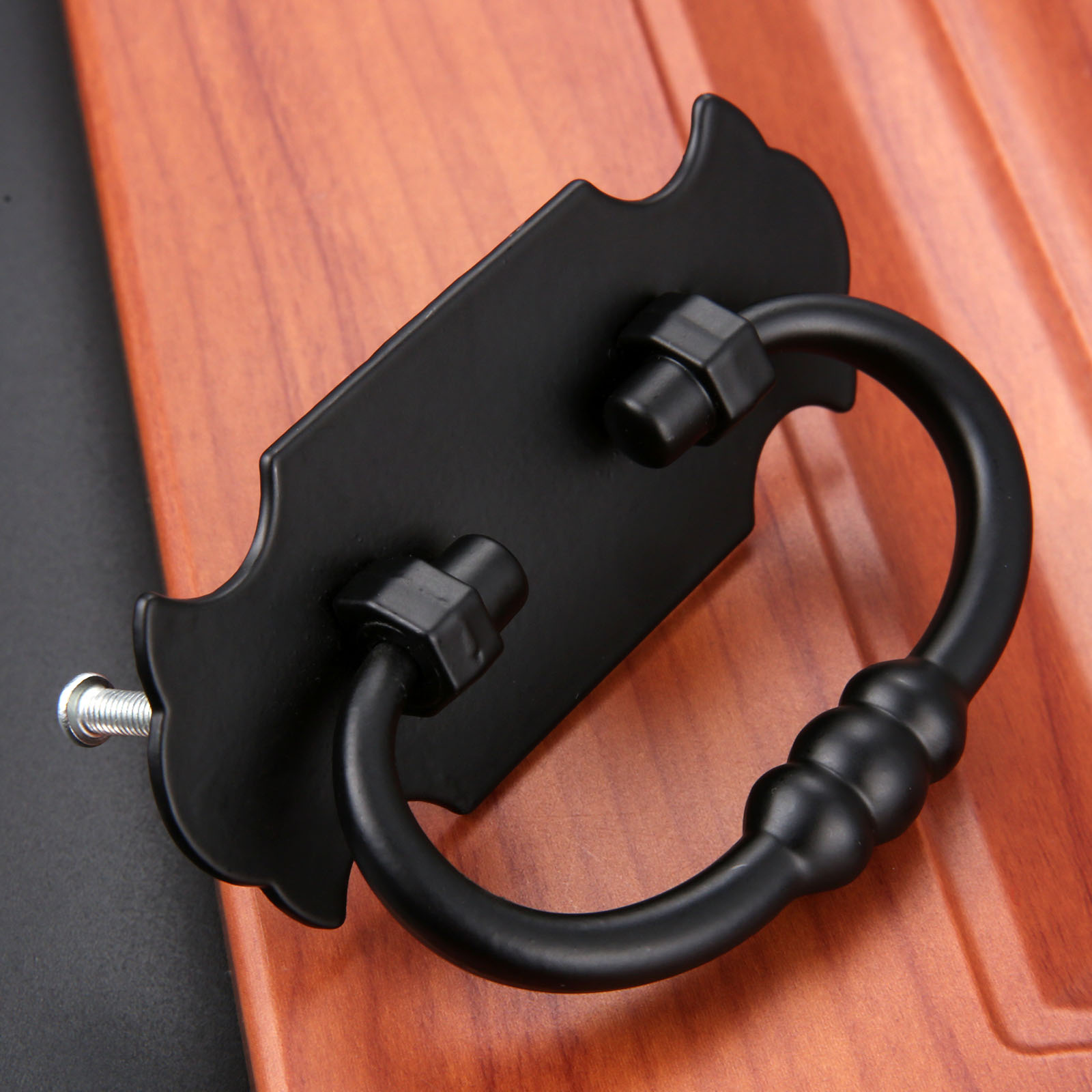 1Pc  88*56mm Black Handle Zinc - Furniture Rotating Hardware 评论和价格