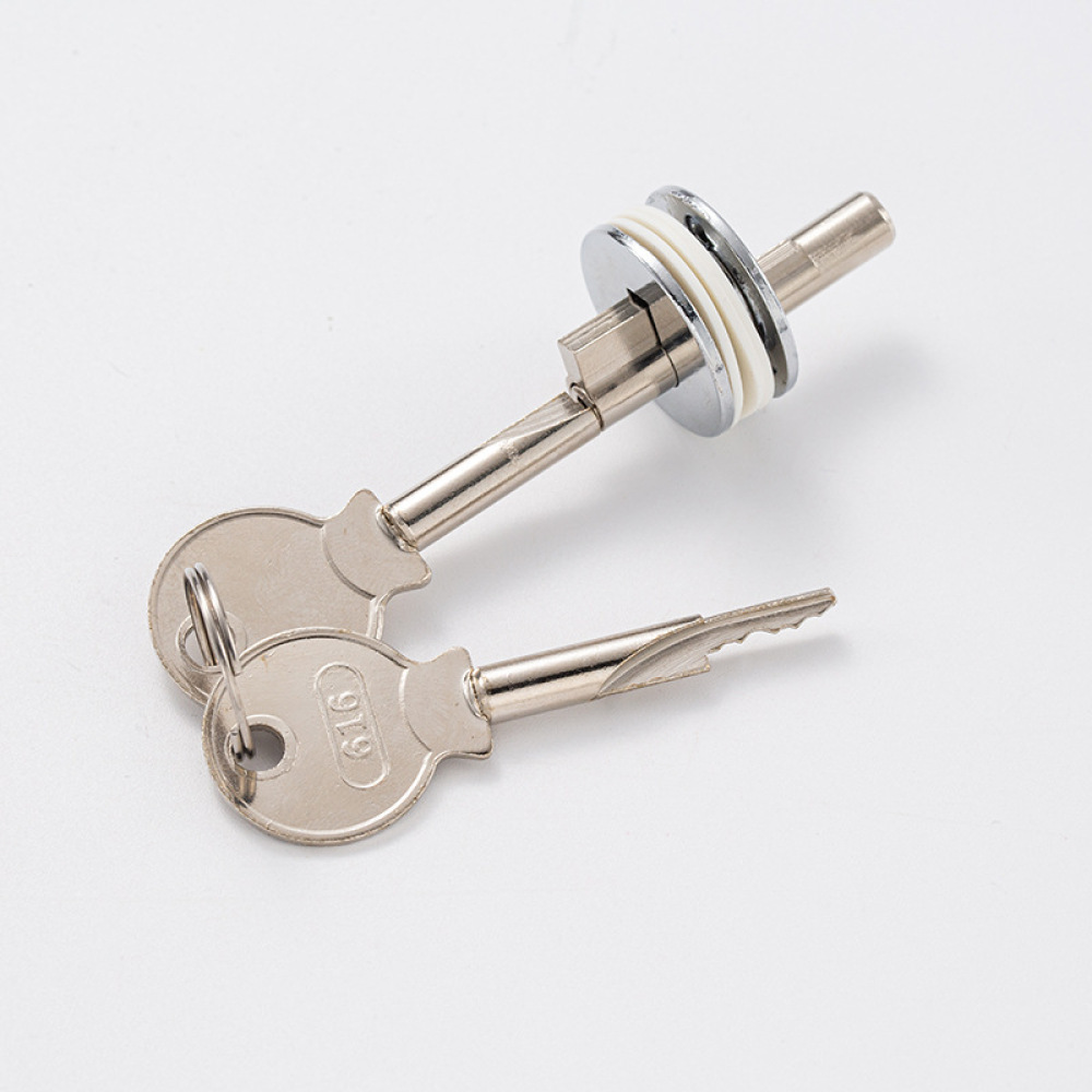 Metal Copper Glass Door Lock J - Furniture Hardware Locks 评论和价格